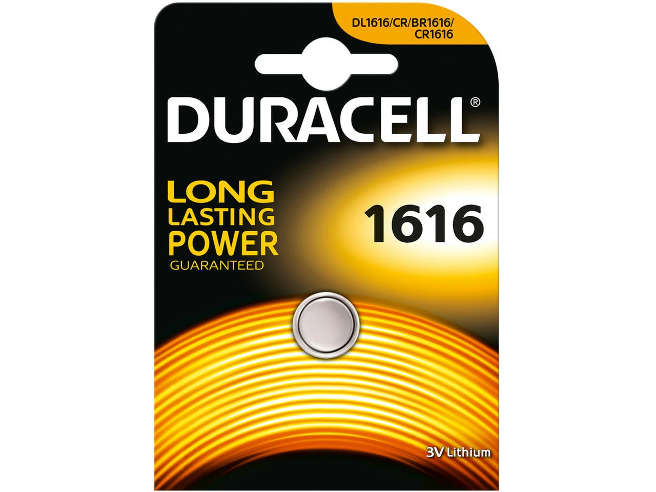 Duracell Lithiumbatterie CR1616 3 Duracell Lithiumbatterie CR1616