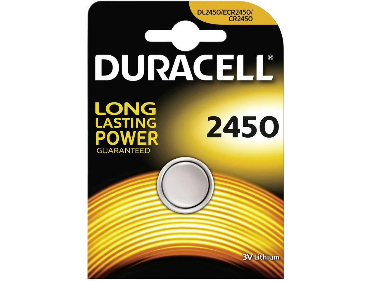 Duracell Lithiumbatterie CR2450 3 Duracell Lithiumbatterie CR2450