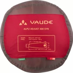 VAUDE Alpli Adjust 400 SYN Kinderschlafsack -Abenteuer Taschen 439696